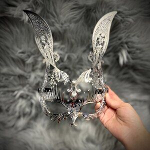 Bunny Masquerade Mask Venetian Laser Cut Rabbit Party Masks